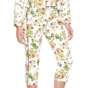 Disney Alice and Wonderland Floral Pants by Designer  Colleen Atwood NWOT - 10